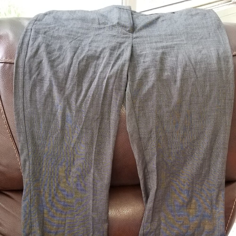 Gray Pinstripe, Lined Dress Pants